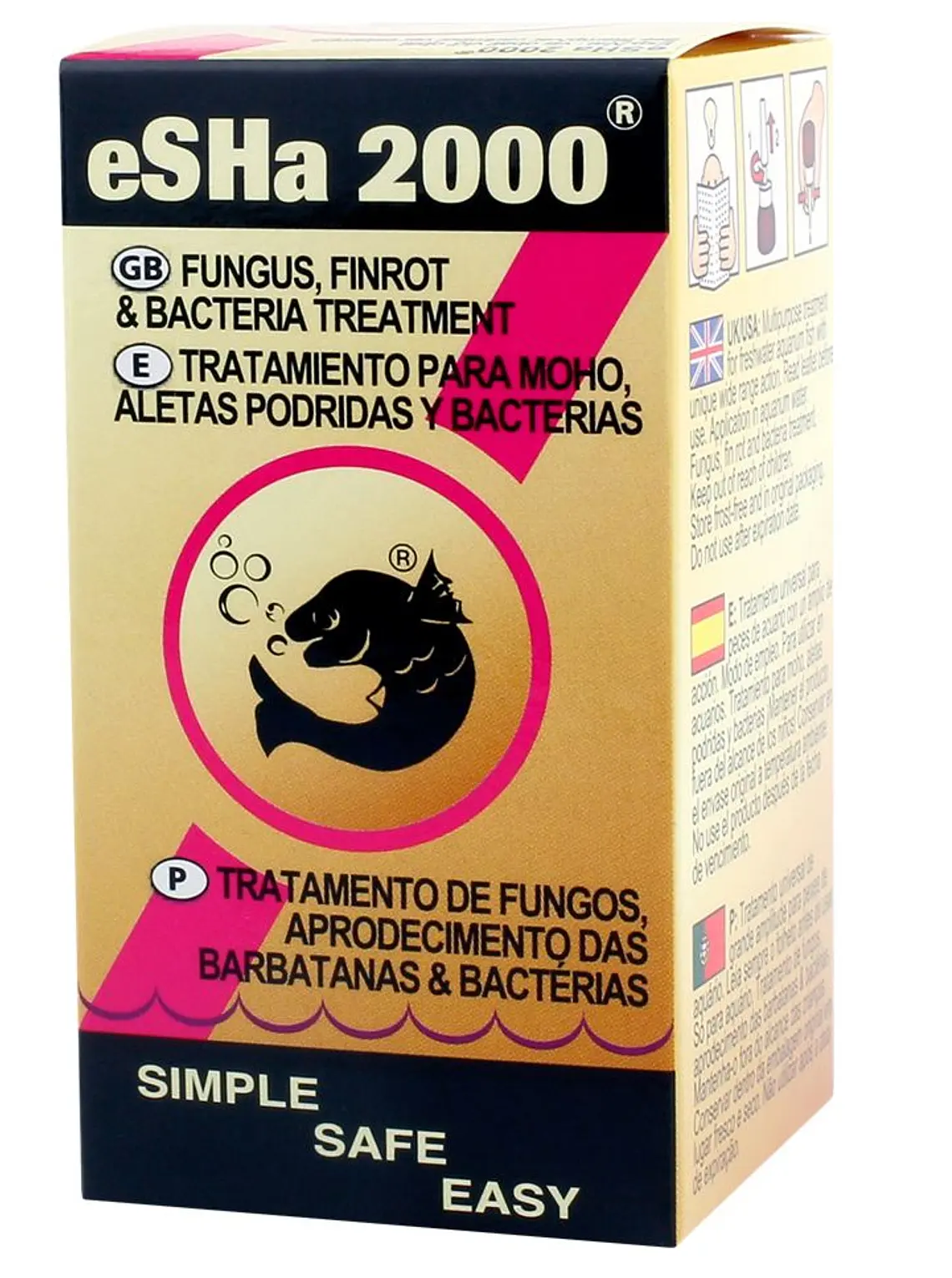 eSHa 2000 20 ml - Trata bacterias, aletas y hongos
